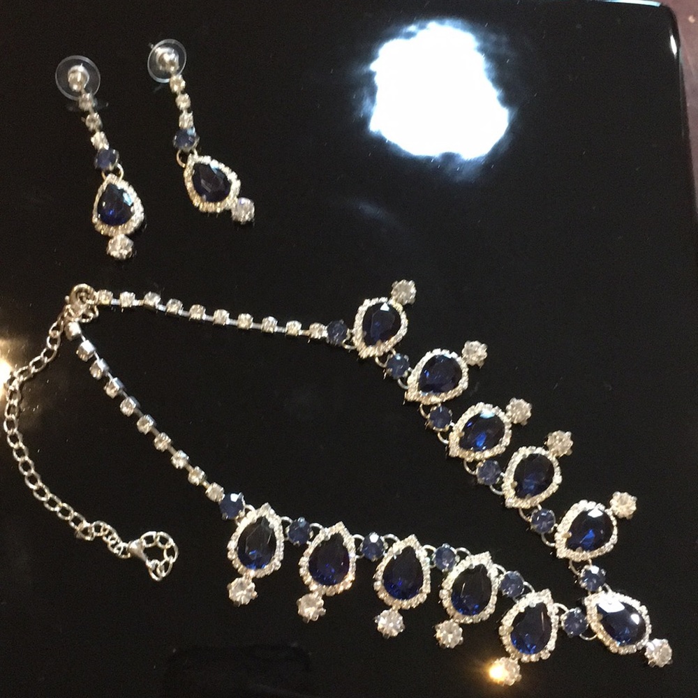 Blue costume jewelry